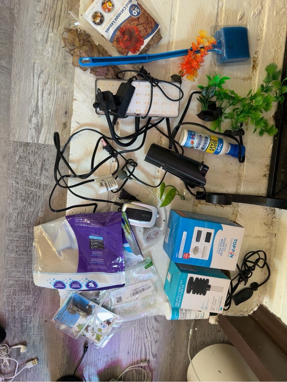 Huge Aquarium Supply Bundle – Tank Cutter, LED Light, Filter MediaSponge Filter